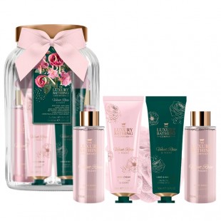 Набор Pure Indulgence (крем для рук 50ml+крем для тела 50ml+гель для душа 100ml+пена для ванны 100ml) с ароматом розы и пиона