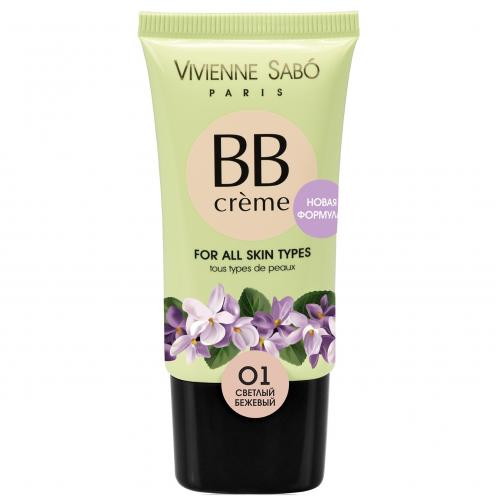 Тональный крем для лица VIVIENNE SABO BB CREAM №01 Светло-бежевый