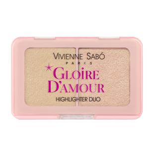 Хайлайтер для лица VIVIENNE SABO GLOIRE D`AMOUR HIGHLIGHTER DUO №02 Персиковый