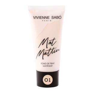 Тональный крем для лица VIVIENNE SABO MAT MATTIN №01 Светло-бежевый