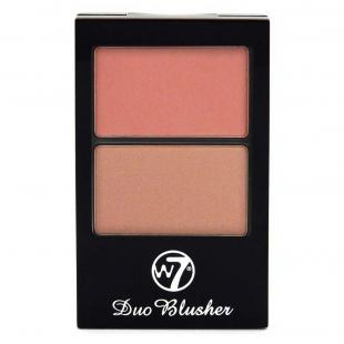 Румяна для лица W7 DUO BLUSHER №01 Peach Pink & Dusty Brown 