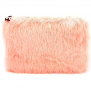 Косметичка W7 LARGE FURRY BAG Coral