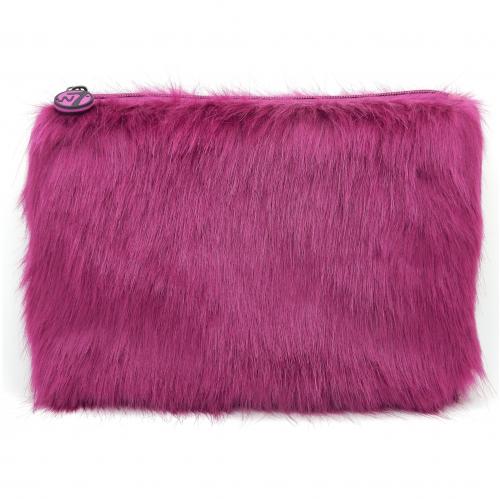 Косметичка W7 LARGE FURRY BAG Purple