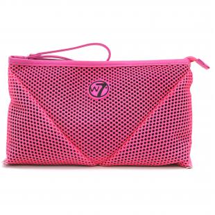 Косметичка W7 LARGE MESH BAG Fluorescent Pink