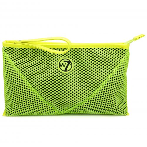 Косметичка W7 LARGE MESH BAG Neon Green