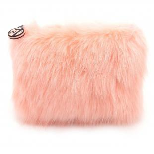 Косметичка W7 MEDIUM FURRY BAG Coral