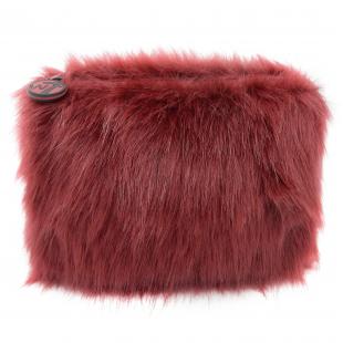 Косметичка W7 MEDIUM FURRY BAG Maroon