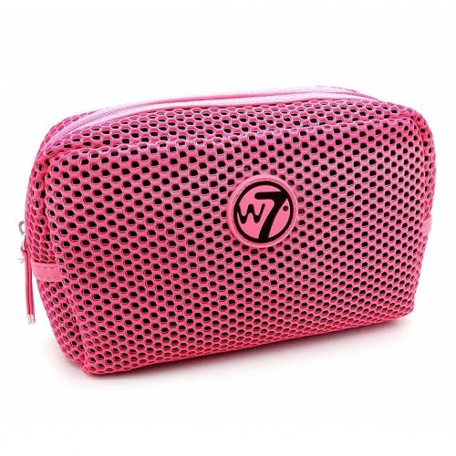 Косметичка W7 MEDIUM MESH BAG Fluorescent Pink