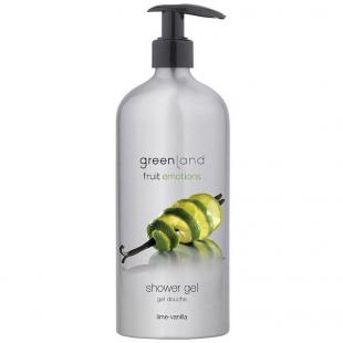 Гель для душа с помпой GREENLAND FRUIT EMOTIONS SHOWER GEL Lime & Vanilla/Лайм-ваниль 600ml