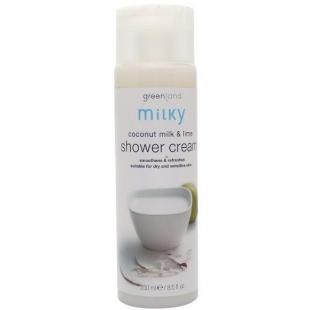 Крем для душа GREENLAND MILKY SHOWER CREAM Coconut Milk & Lime/Кокосовое Молочко-Лайм 200ml