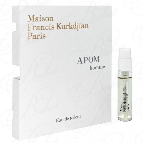 Пробники Francis Kurkdjian Paris APOM POUR HOMME 2ml edt