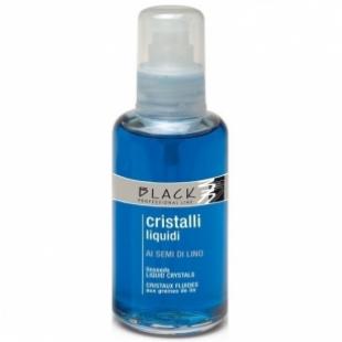 Кристаллы для волос Black Professional Line LIQUID CRYSTALS + LINSEEDS - BLUE 100ml