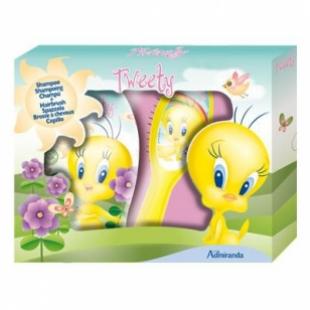 Набор для девочек TWEETY Shampoo 250ml + Hairbrush