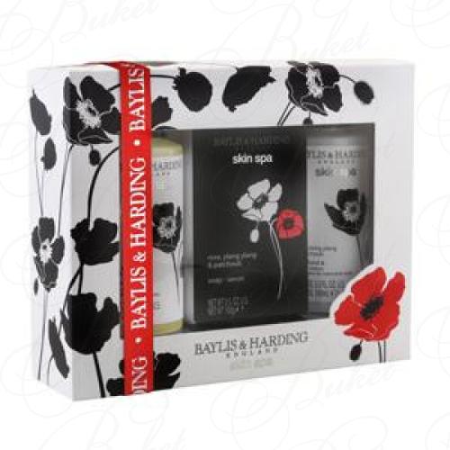 Набор BAYLIS&HARDING Rose Yylang Ylang Patchouli (гель д/душа 100ml+лосьон д/тела 100ml+мыло 100g)