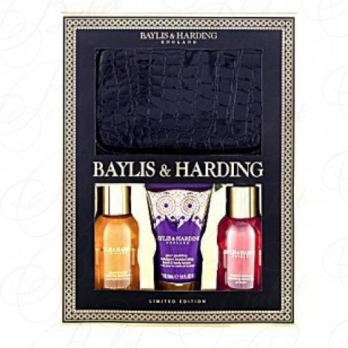 Набор BAYLIS&HARDING Limited Edition (гель для душа с ароматом мандарина 100ml+гель для душа с экстрактом клюквы 100ml+лосьон для тела и рук 50ml+косметичка) Ассорти