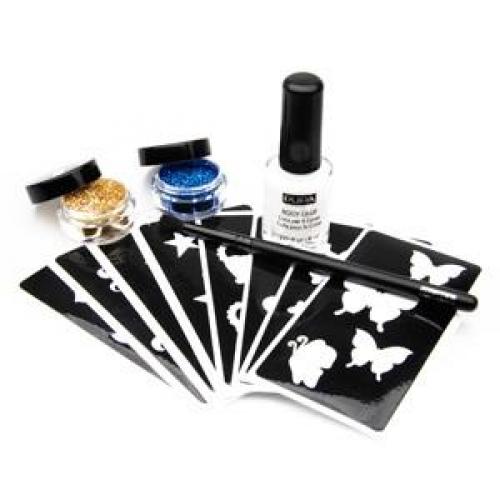 Набор PUPA MAKE UP GLITTERING BODY TATTOO KIT BLUE & GOLD