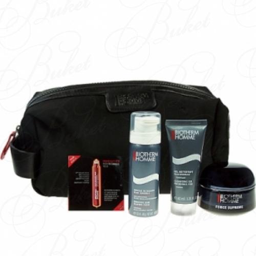 Набор BIOTHERM FORCE SUPREME (Крем для лица 50ml+пена для бритья 50ml+гель для лица 40ml+косметичка)