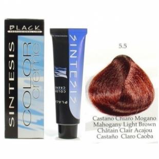 Крем-краска для волос Black Professional Line COLOR CREAM SINTESIS 5.5 Светло-каштановый махагон 100ml