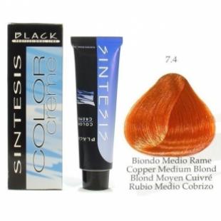 Крем-краска для волос Black Professional Line COLOR CREAM SINTESIS 7.4 Медный средне-русый 100ml