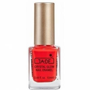 Лак для ногтей JA-DE MAKE UP CRYSTALLIC GLOW NAIL ENAMEL №362 Coral Red