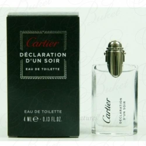 Миниатюры Cartier DECLARATION D`UN SOIR 4ml edt