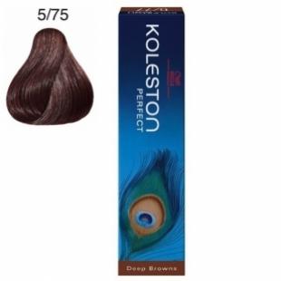 Крем-краска для волос WELLA PROFESSIONALS KOLESTON DEEP BROWNS тон 5/75 Темный Палисандр 60ml