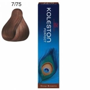 Крем-краска для волос WELLA PROFESSIONALS KOLESTON DEEP BROWNS тон 7/75 Светлый Палисандр 60ml