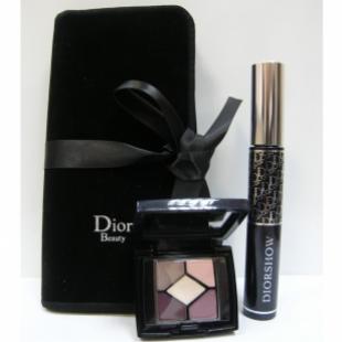 Набор CHRISTIAN DIOR MAKE UP  (Тушь DIORSHOW 090+тени для век 5-тицветные mini )