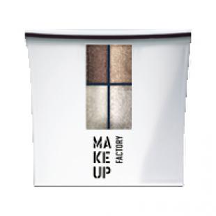 Набор MAKE UP FACTORY EYE COLOR №87 Copper Cocoa/Golden Copper/Vanilla Cream/Peachy Sand