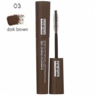 Гель для бровей PUPA EYEBROW FIXING GEL №03 Dark brown/Темно-коричневый TESTER (тестер без коробки)