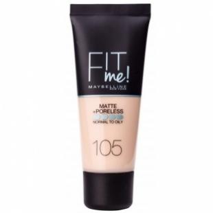 Тональный крем MAYBELLINE MAKE UP FIT ME MATTE & PORELESS №105 Natural Ivory