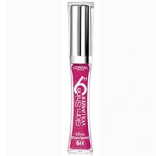 Блеск для губ L`OREAL MAKE UP GLAM SHINE 6H VOLUMIZER №206 Fuchsia Obsession