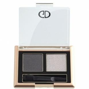 Тени для век JA-DE MAKE UP SOFT SATIN DUO №42 Silver Grey