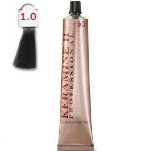 Крем-краска KERAMINE H PROFESSIONAL тон 1.0 Черный 100ml