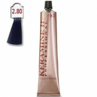 Крем-краска KERAMINE H PROFESSIONAL тон 2.8 Изсиня-Черный 100ml