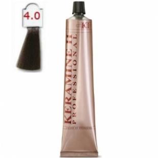 Крем-краска KERAMINE H PROFESSIONAL тон 4.0 Каштановый 100ml