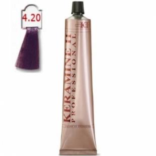 Крем-краска KERAMINE H PROFESSIONAL тон 4.2 Интенсивный Фиолетовый Каштан 100ml