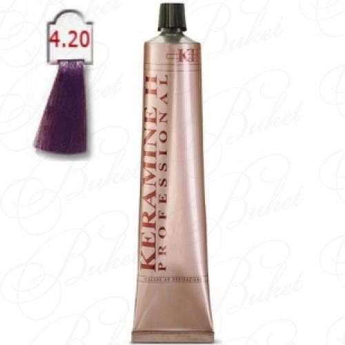 Крем-краска KERAMINE H PROFESSIONAL тон 4.2 Интенсивный Фиолетовый Каштан 100ml