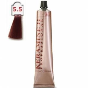 Крем-краска KERAMINE H PROFESSIONAL тон 5.5 Светло-Красный Каштан 100ml