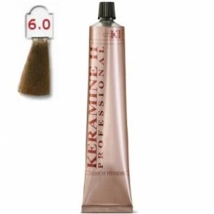 Крем-краска KERAMINE H PROFESSIONAL тон 6.0 Темный Блонд 100ml