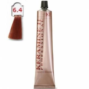 Крем-краска KERAMINE H PROFESSIONAL тон 6.4 Темно-Медный Блонд 100ml