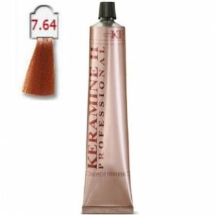 Крем-краска KERAMINE H PROFESSIONAL тон 7.64 Бронзовый Блонд 100ml