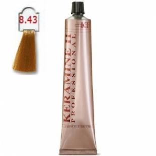 Крем-краска KERAMINE H PROFESSIONAL тон 8.43 Светло-Медный Блонд 100ml