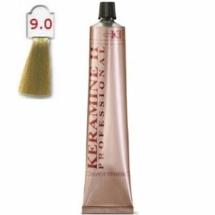 Крем-краска KERAMINE H PROFESSIONAL тон 9.0 Интенсивный Блонд 100ml