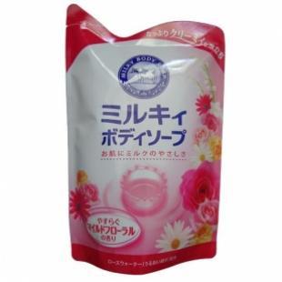 Жидкое мыло для тела COW BRAND MILKY BODY SOAP Цветы PACK 430ml