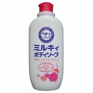 Жидкое мыло для тела COW BRAND MILKY BODY SOAP Цветы 300ml