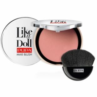 Румяна для лица PUPA MAKE UP LIKE A DOLL MAXI BLUSH №101 Sweet Pink TESTER (прозрачная пластиковая упаковка без зеркала)