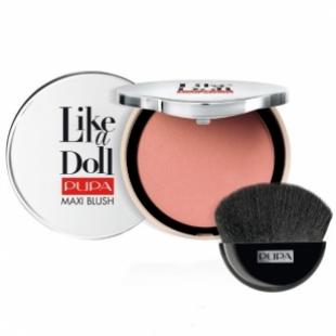 Румяна для лица PUPA MAKE UP LIKE A DOLL MAXI BLUSH №200 Sweet Apricot TESTER (прозрачная пластиковая упаковка без зеркала)