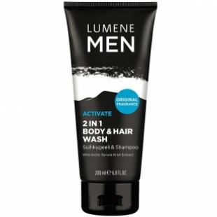 Средство для тела и волос LUMENE MEN ACTIVATE 2 in 1 BODY & HAIR WASH 200ml