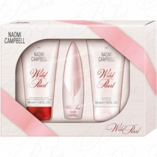 Набор NAOMI CAMPBELL WILD PEARL SET (edt 15ml+b/lot 50ml+sh/gel 50ml)